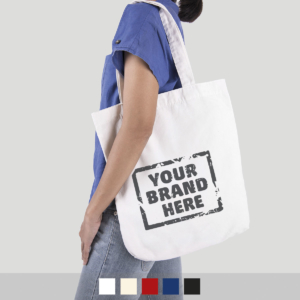 NEW YORK - Flache Baumwolltasche mit rundem Boden und langen Henkeln - Anwendung