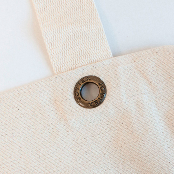 Santorini – schwere Baumwolltasche mit Bodenfalte und kurzen Henkeln