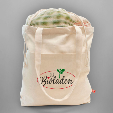 Brisbane – Schwere Baumwolltasche mit Netz